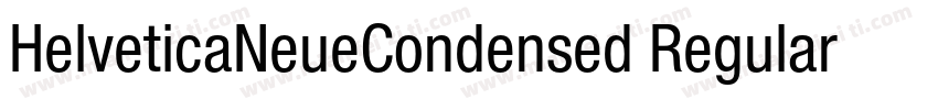 HelveticaNeueCondensed Regular字体转换